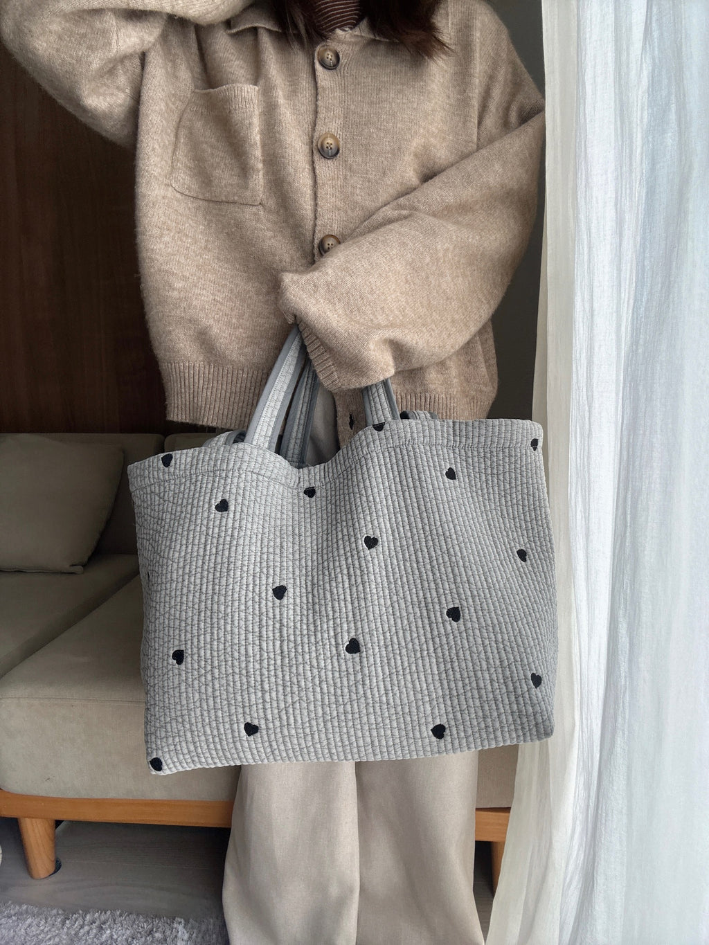 Petit heart nubi bag large(ﾌﾟﾃｨ ﾊｰﾄﾗｰｼﾞ)