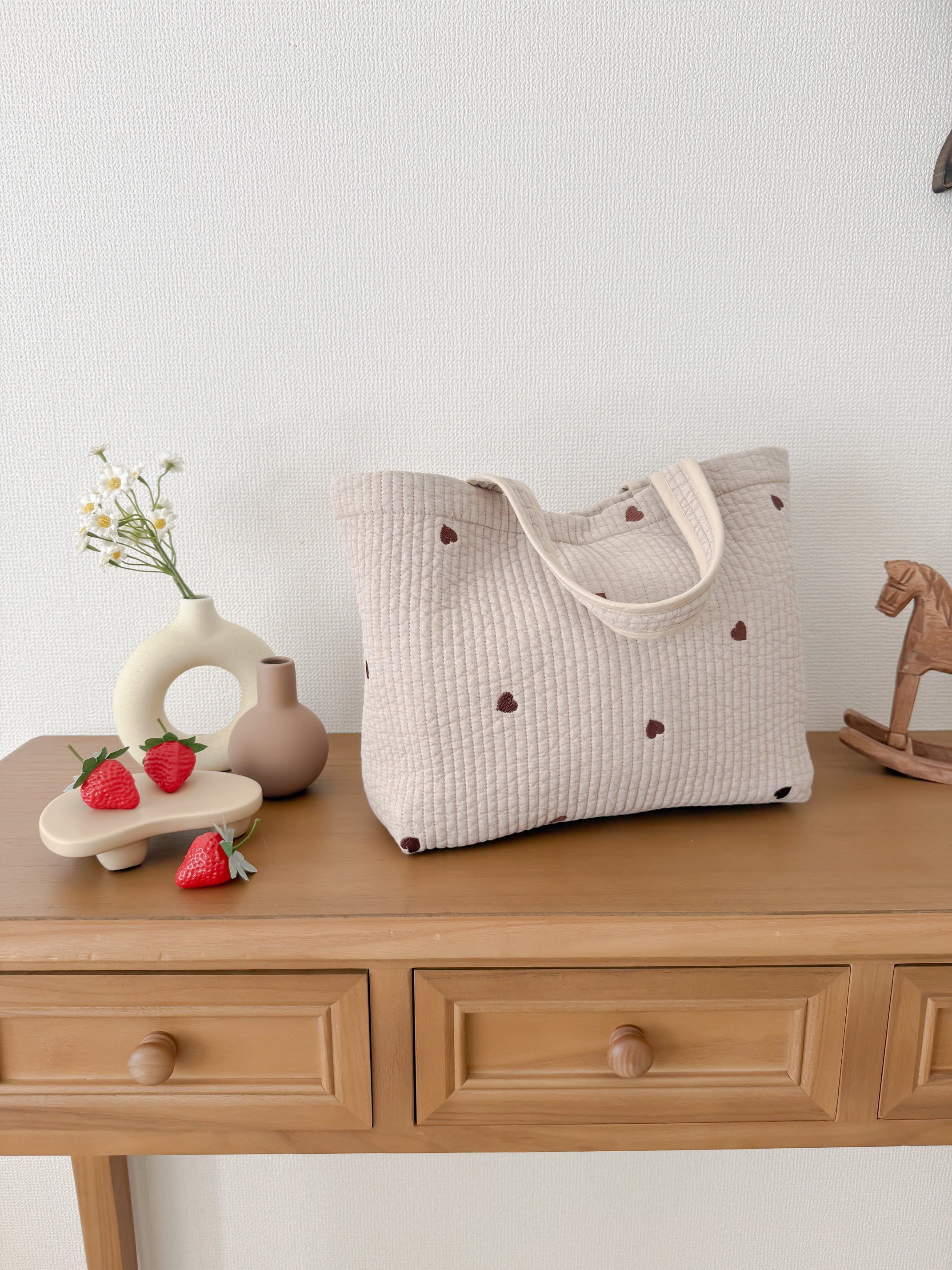 Petit heart nubi bag midi(ﾌﾟﾃｨ ﾊｰﾄﾐﾃﾞｨ)