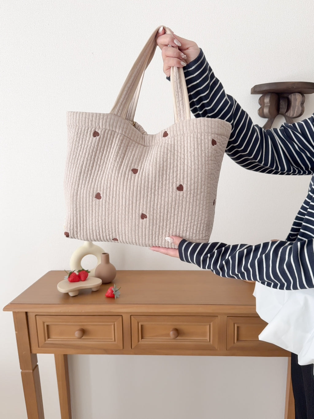 Petit heart nubi bag midi(ﾌﾟﾃｨ ﾊｰﾄﾐﾃﾞｨ)