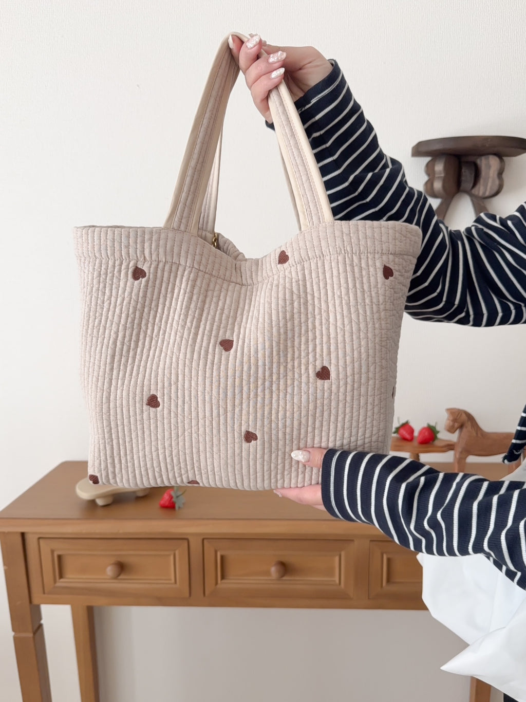Petit heart nubi bag midi(ﾌﾟﾃｨ ﾊｰﾄﾐﾃﾞｨ)