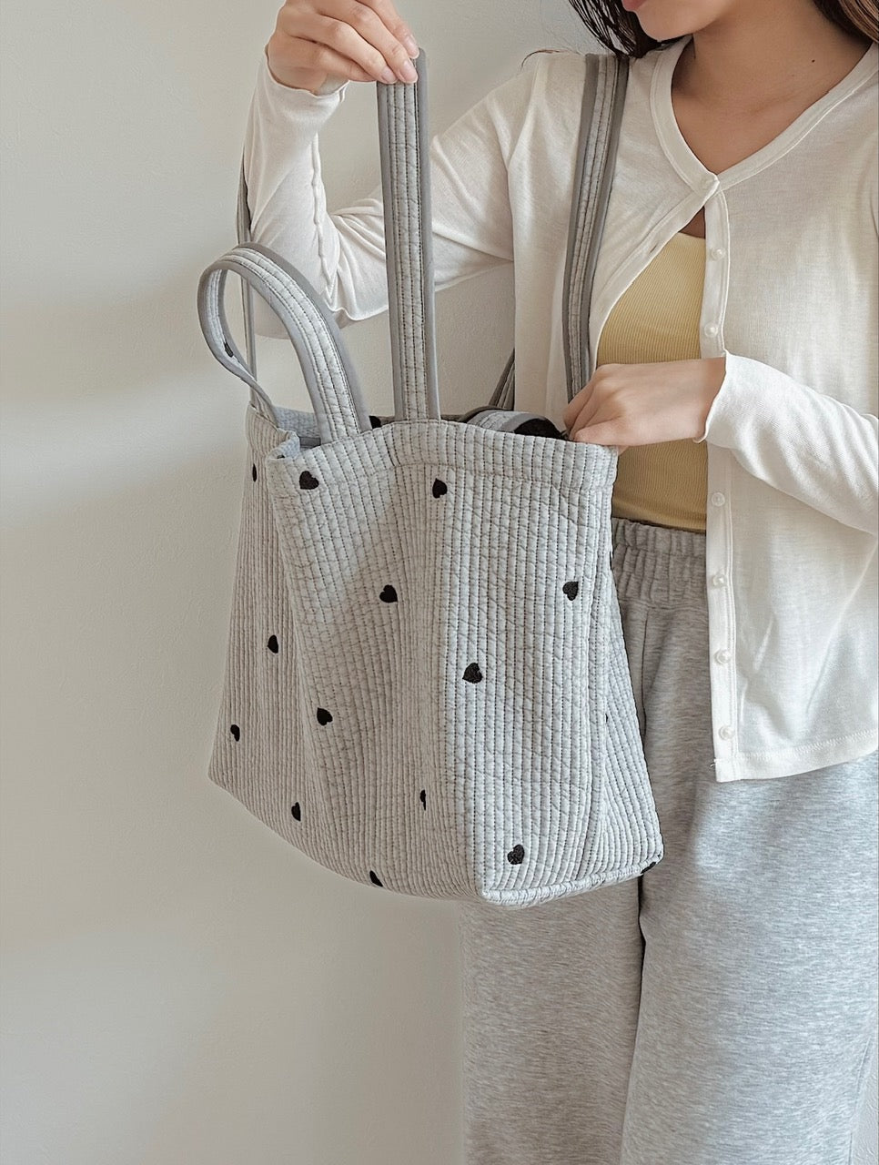 Petit heart nubi bag large(ﾌﾟﾃｨ ﾊｰﾄﾗｰｼﾞ)