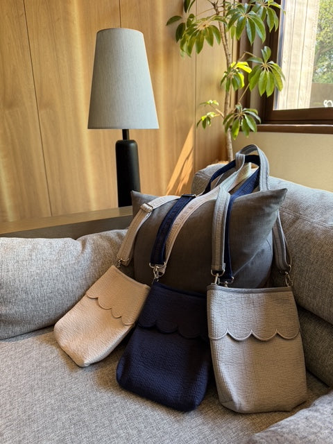 Scallop nubi shoulder bag(ｽｶﾗｯﾌﾟｼｮﾙﾀﾞｰ)