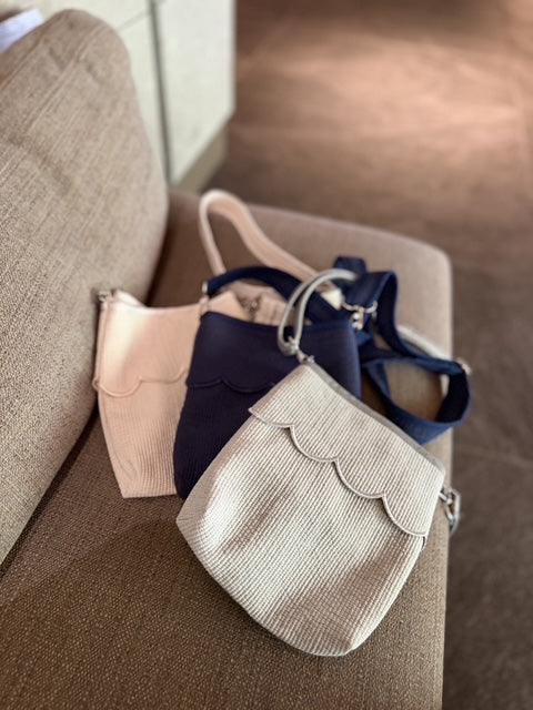 Scallop nubi shoulder bag(ｽｶﾗｯﾌﾟｼｮﾙﾀﾞｰ)