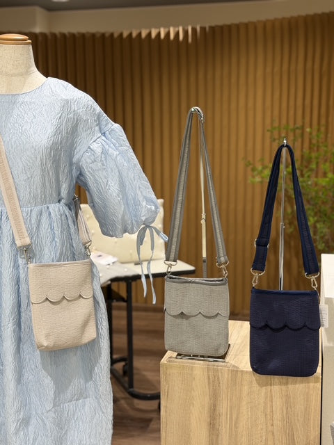 Scallop nubi shoulder bag(ｽｶﾗｯﾌﾟｼｮﾙﾀﾞｰ)